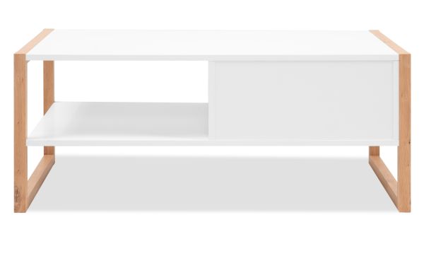 Couchtisch Malta in wei� und Artisan Eiche 100 x 55 cm