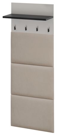 Garderobe Set Vektor in Kaschmir und schwarz Garderobenkombination 3-teilig mit Streifenmuster 90 x 203 cm