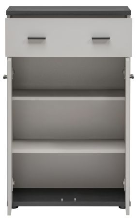 Garderobe Set Vektor in Kaschmir und schwarz Garderobenkombination 4-teilig mit Streifenmuster 120 x 203 cm