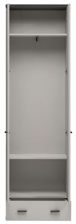 Garderobe Set Vektor in Kaschmir und schwarz Garderobenkombination 5-teilig mit Streifenmuster 180 x 203 cm