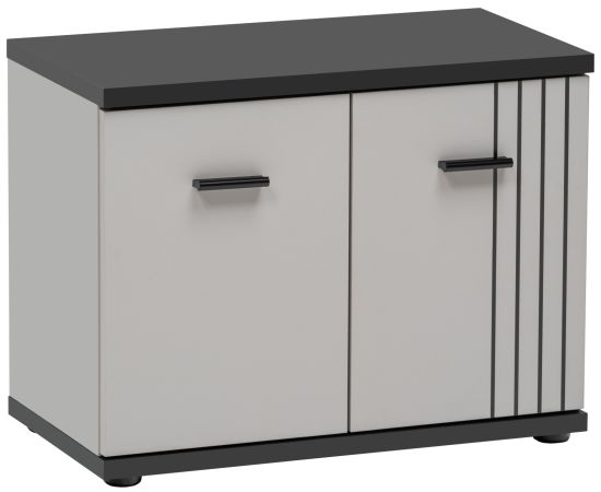 Garderobe Sitzbank Vektor in Kaschmir und schwarz Garderobenbank mit Streifenmuster 60 x 46 cm