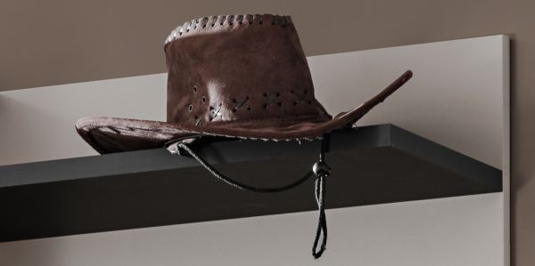 Garderobenpaneel Vektor in Kaschmir und schwarz Wandgarderobe 60 x 157 cm