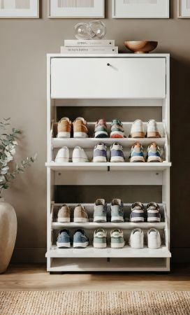 Schuhkipper Binz in wei� 58 x 111 cm