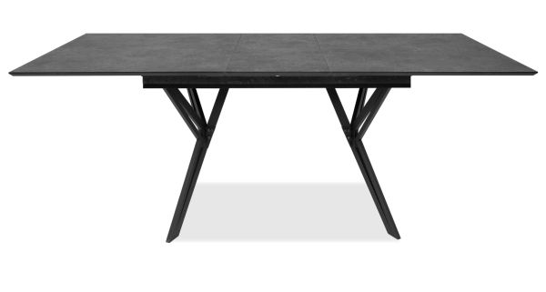 Esstisch Como in Stein grau dunkel Tisch ausziehbar 160 / 200 x 90 cm