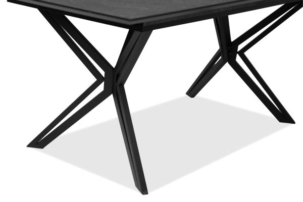 Esstisch Como in Stein grau dunkel Tisch ausziehbar 160 / 200 x 90 cm