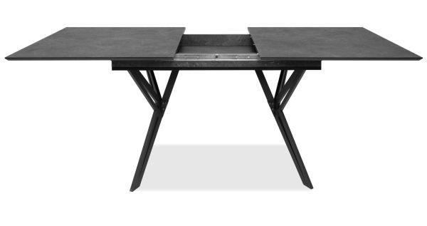 Esstisch Como in Stein grau dunkel Tisch ausziehbar 160 / 200 x 90 cm