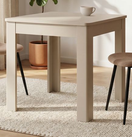 Esstisch Bergen in Samt K�chentisch mit Schubkasten 80 x 80 cm