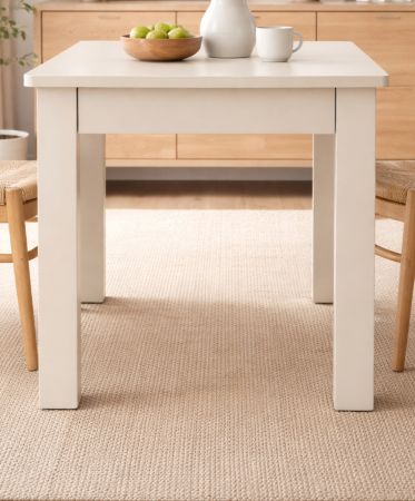 Esstisch Bergen in Samt K�chentisch mit Schubkasten 80 x 80 cm