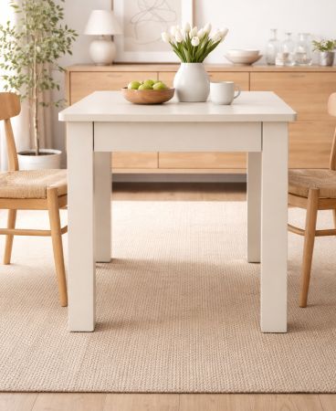 Esstisch Bergen in Samt K�chentisch mit Schubkasten 80 x 80 cm