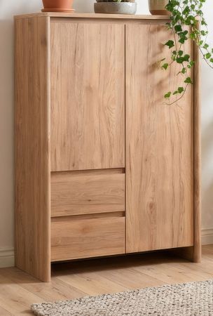 Highboard Luzern in Hickory Walnuss 86 x 140 cm