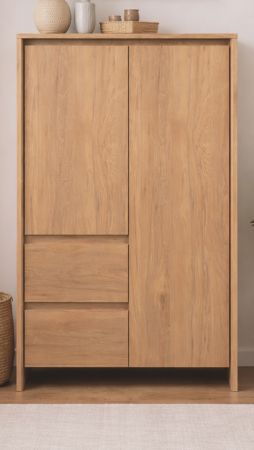 Highboard Luzern in Hickory Walnuss 86 x 140 cm