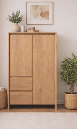 Highboard Luzern in Hickory Walnuss 86 x 140 cm