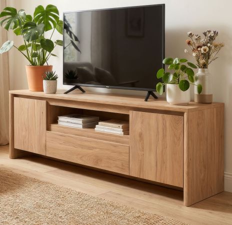 TV-Lowboard Luzern in Hickory Walnuss 164 x 59 cm