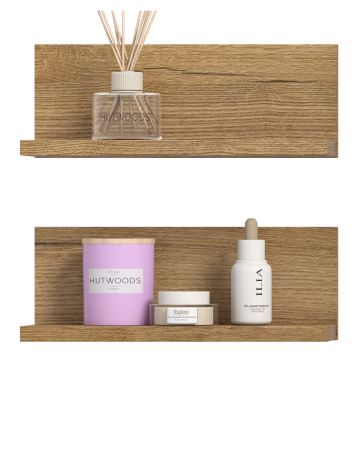 Badezimmer Regal Set Matteo in Evoke Eiche 32 cm