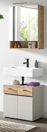 Badm�bel Set Matteo in Kaschmir und Evoke Eiche Badkombination 60 x 191 cm