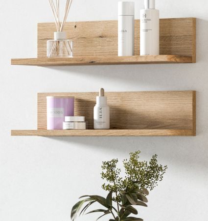 Badezimmer Regal Set Matteo in Evoke Eiche 51 cm