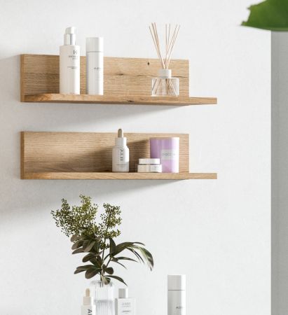 Badezimmer Regal Set Matteo in Evoke Eiche 51 cm