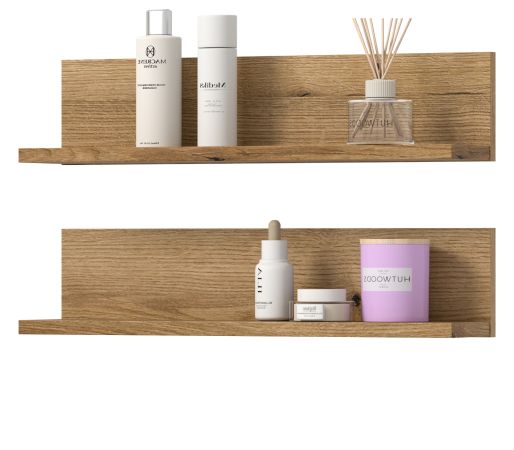 Badezimmer Regal Set Matteo in Evoke Eiche 51 cm