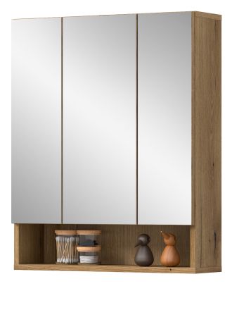 Badezimmer Spiegelschrank Matteo in Evoke Eiche 60 x 74 cm