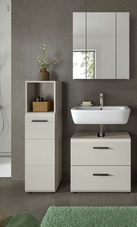 Badezimmer Kommode Cover in Kaschmir, hohe Badkommode 30 x 110 cm