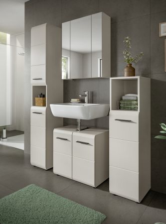 Badezimmer Kommode Cover in Kaschmir, hohe Badkommode 30 x 110 cm