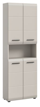 Badezimmer Hochschrank Cover in Kaschmir Badschrank 60 x 185 cm