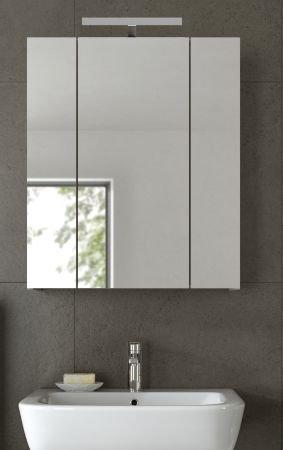 Badezimmer Spiegelschrank Cover in Artisan Eiche 60 x 70 cm Badschrank 3-t�rig