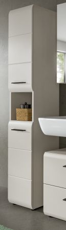 Badezimmer Hochschrank Cover in Kaschmir Badschrank 30 x 185 cm