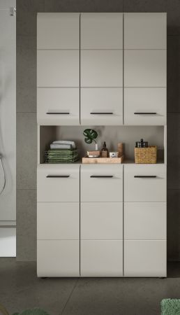 Badezimmer Hochschrank Cover in Kaschmir Mehrzweckschrank 90 x 185 cm