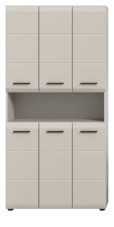 Badezimmer Hochschrank Cover in Kaschmir Mehrzweckschrank 90 x 185 cm