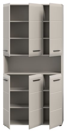 Badezimmer Hochschrank Cover in Kaschmir Mehrzweckschrank 90 x 185 cm