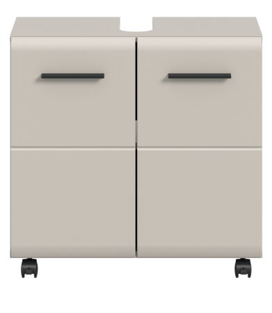 Waschbeckenunterschrank Cover in Kaschmir Badezimmer Unterschrank auf Rollen 60 cm