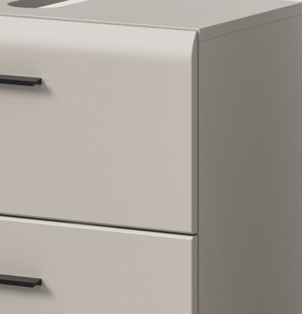 Waschbeckenunterschrank Cover in Kaschmir Badezimmer Unterschrank auf Rollen 60 cm