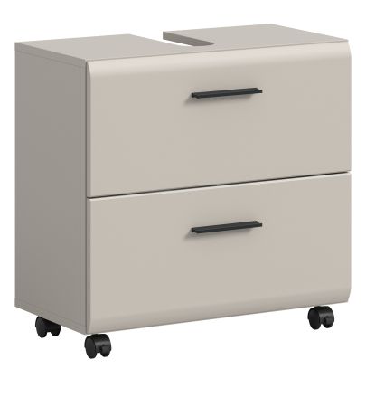Waschbeckenunterschrank Cover in Kaschmir Badezimmer Unterschrank auf Rollen 60 cm