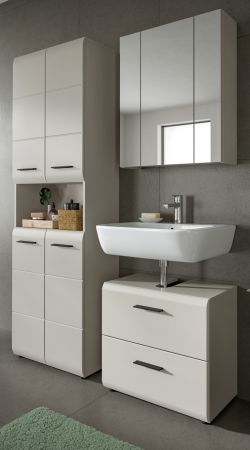 Badm�bel Set 3-teilig Cover in Kaschmir 135 x 185 cm, mit 4-t�rigem Hochschrank