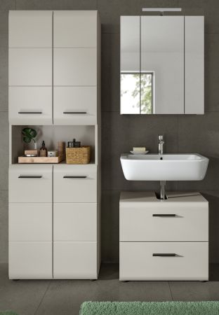 Badm�bel Set 3-teilig Cover in Kaschmir 135 x 185 cm, mit 4-t�rigem Hochschrank