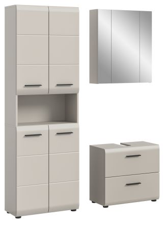 Badm�bel Set 3-teilig Cover in Kaschmir 135 x 185 cm, mit 4-t�rigem Hochschrank