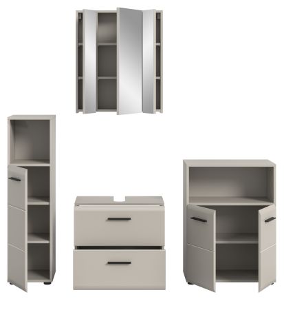 Badm�bel Set 4-teilig Cover in Kaschmir Badkombination 180 x 185 cm