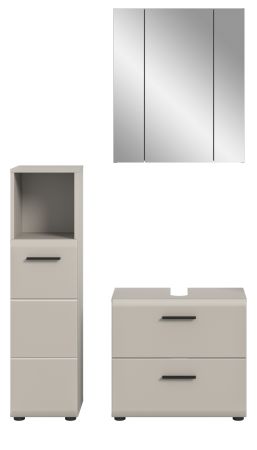 Badm�bel Set 3-teilig Cover in Kaschmir Badkombination 105 x 185 cm