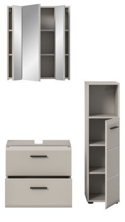 Badm�bel Set 3-teilig Cover in Kaschmir Badkombination 105 x 185 cm