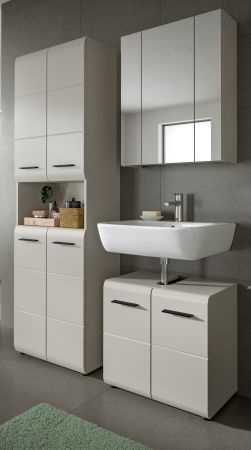 Badm�bel Set 3-teilig Cover in Kaschmir 135 x 185 cm, mit 4-t�rigem Hochschrank