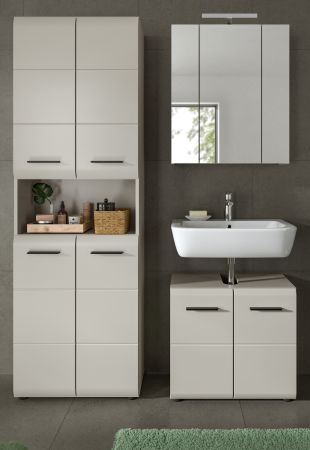 Badm�bel Set 3-teilig Cover in Kaschmir 135 x 185 cm, mit 4-t�rigem Hochschrank