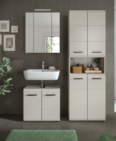 Badm�bel Set 3-teilig Cover in Kaschmir 135 x 185 cm, mit 4-t�rigem Hochschrank