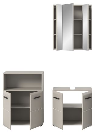 Badm�bel Set 3-teilig Cover in Kaschmir Badkombination 135 x 185 cm