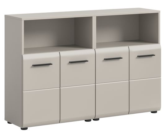 Badezimmer Kommode Set Cover in Kaschmir 2x Badkommode 120 x 80 cm