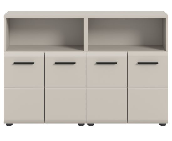 Badezimmer Kommode Set Cover in Kaschmir 2x Badkommode 120 x 80 cm