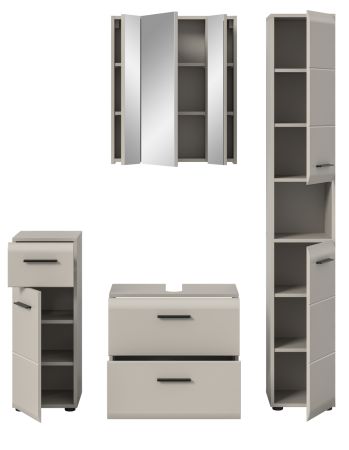 Badm�bel Set 4-teilig Cover in Kaschmir Badkombination 150 x 185 cm