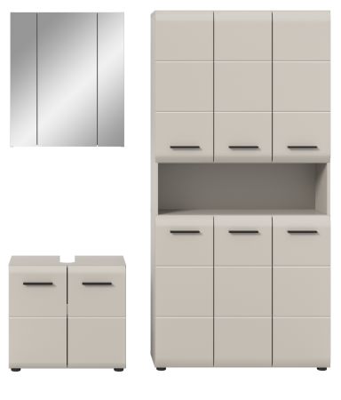 Badm�bel Set 3-teilig Cover in Kaschmir Badkombination 165 x 185 cm