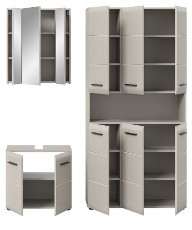 Badm�bel Set 3-teilig Cover in Kaschmir Badkombination 165 x 185 cm