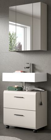 Badm�bel Set 2-teilig Cover in Kaschmir Badkombination auf Rollen 60 x 185 cm